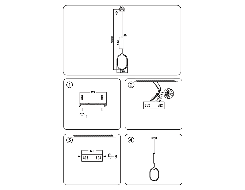 FL10577 BK черный 3000K/4200K/6400K 56W 230*16*1000 (ПДУ ИК)